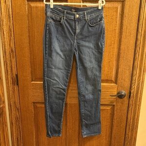 NYDJ Marilyn Straight Leg Medium Wash Denim Jeans 10P